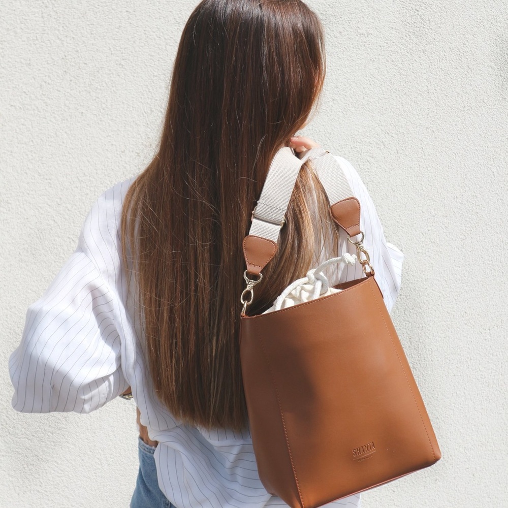 Shanta handmade vegan leather purse